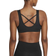 Nike Dri-Fit Swoosh Icon Clash Bra - Black/Dark Smoke Grey