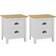 vidaXL Hill Range Bedside Table 13.8x18.1"