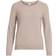 Vila Ril Round Neck Knitted Pullover - Beige/Natural Melange