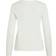 Vila Ril Round Neck Knitted Pullover - White/White Alyssum