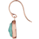 Monica Vinader Siren Wire Earrings - Rose Gold/Amazonite