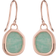 Monica Vinader Siren Wire Earrings - Rose Gold/Amazonite