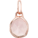 Monica Vinader Siren Mini Bezel Pendant Charm - Rose Gold/Quartz