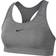 Nike Dri-Fit Swoosh 1-Piece Pad Sports Bra - Smoke Grey/Pure/Black