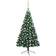 vidaXL Half LEDs & Ball Christmas Tree 59.1"