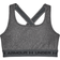 Under Armour Mid Crossback Heather Sports Bra - Charcoal Light Heather/Pitch Gray