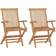 vidaXL 315443 2-pack Garden Dining Chair