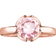 Thomas Sabo Signature Line Pink Small Ring - Pink/Rose Gold Coloured