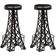 vidaXL Real Leather Bar Stool 29.9" 2