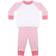 Larkwood Childrens Striped Pyjama - Pink Stripe