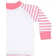 Larkwood Childrens Striped Pyjama - Pink Stripe