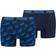 Puma Men's Logo All-Over-Print Boxer Shorts 2-pack - Blue