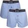 Hugo Boss Cotton Poplin Pyjama Shorts 2-pack - Light Blue