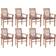 vidaXL 3072973 8-pack Garden Dining Chair