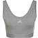 Adidas Women's Essentials 3-Stripes Crop Top - Medium Grey Heather/White