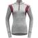 Devold Hiking Half Zip Neck Top Women - Grey Melange/Beetroot