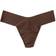 Hanky Panky Breathe Natural Rise Thong - Mahogany