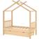 vidaXL Kids Bed Frame with a Drawer Solid Pine Wood 70x140cm