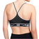 Nike Dri-FIT Indy Light-Support Padded Logo Sports Bra - Black/Black/White