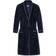 Schiesser Winter Blossom Bathrobe Terrycloth Bamboo Piping - Midnight Blue