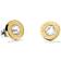 Tommy Hilfiger Round Logo Stud Earrings - Gold/Transparent