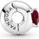 Pandora Red Heart Solitaire Clip Charm - Silver/Red