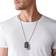 Diesel Double Dogtag Necklace - Silver/Black