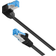 Angled RJ45-RJ45 S/FTP Cat6A 0.2m