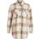 Vila Kimmi Checked Shirt Jacket - Beige/Cloud Dancer