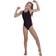 Speedo Girl's Boom Logo Splice Muscleback Swimsuit - Black (812859B344)