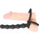 You2Toys Black Velvets Cock & Ball Ring with Anal Beads