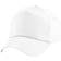 Beechfield Unisex Plain Original 5 Panel Baseball Cap 2-pack - White