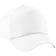 Beechfield Unisex Plain Original 5 Panel Baseball Cap 2-pack - White