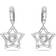 Swarovski Stella Hoop Earrings - Silver/Transparent