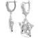 Swarovski Stella Hoop Earrings - Silver/Transparent