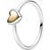 Pandora Domed Golden Heart Ring - Silver/Gold