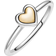 Pandora Domed Golden Heart Ring - Silver/Gold