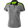 Erima Liga 2.0 Polo Shirt Women - Grey Marl/Black/Green Gecko