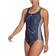 Adidas Women's Souleaf Graphic 3-Stripes Swimsuit - Shadow Navy