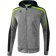 Erima Liga 2.0 Training Jacket with Hood Men - Grey Marl/Black/Green Gecko