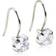 Blomdahl Pendant Tiffany Earrings - Silver/Transparent