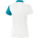 Erima 5-C Polo Shirt Women - White/Oriental Blue/Colonial Blue