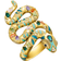 Thomas Sabo Snake Ring - Gold/Mother of Pearl/Multicolour