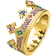 Thomas Sabo Crown Ring - Gold/Multicolour