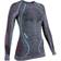 UYN Ambityon UW Long Sleeve Shirt Women - Black Melange/Pink Aqua