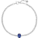 Pandora Sparkling Pavé Tennis Bracelet - Silver/Blue/Transparent