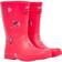 Joules Jnr Roll Up Girls Rubber Wellies - Hiking Dogs