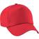 Beechfield Unisex Plain Original 5 Panel Baseball Cap - Bright Red