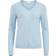 Vila Ril V-Neck Knitted Pullover - Blue/Kentucky Blue