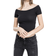 Urban Classics Ladies Off Shoulder Rib Tee - Black